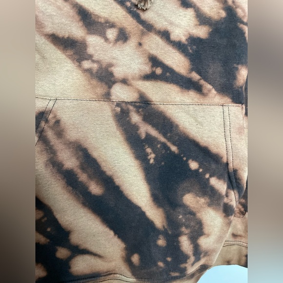 Standard/Cloth Urban Outfitters Black Bleach Hoodie size small - Picture 6 of 7